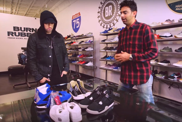 SOLECTION LV Eminem Goes Sneaker Shopping With Complex