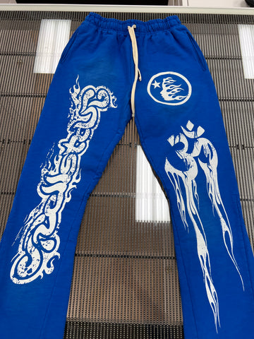 HELLSTAR Sweatpants "BLUE"