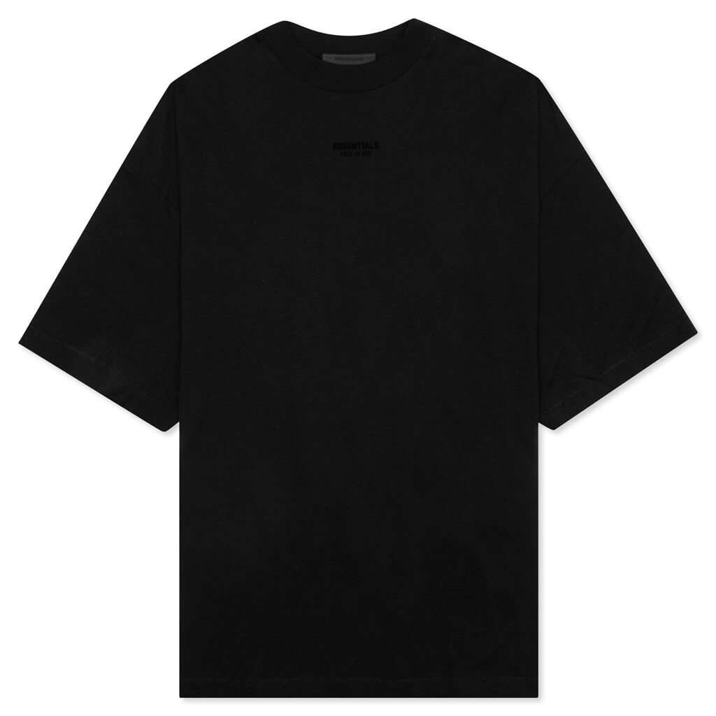 Fear Of God band collar shirt ESSENTIALS T-SHIRT "JET BLACK" FW23