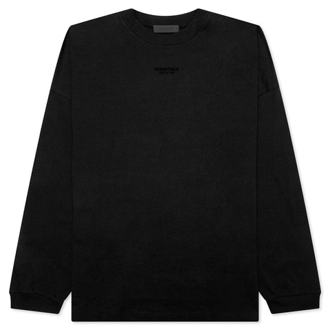 yeezy fly365 2017 results 2016 2018 ESSENTIALS LONG SLEEVE T-SHIRT "JET BLACK" FW23