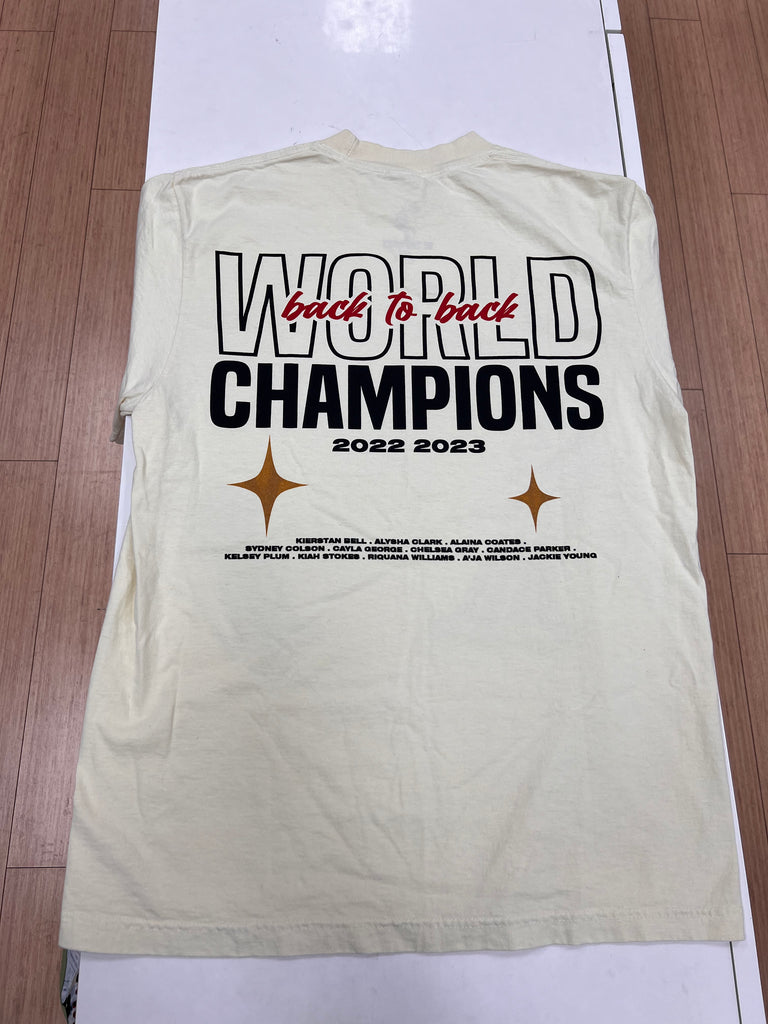 Aces Back 2 Back Championship T-Shirt "CREAM" N/A