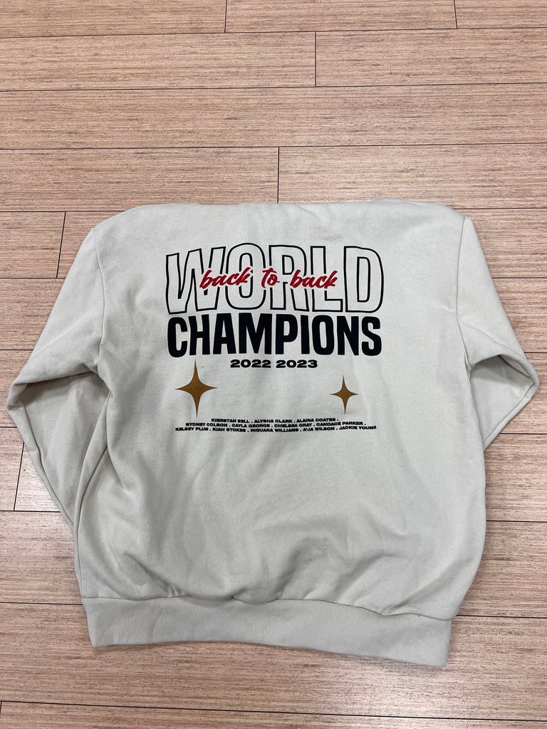 Aces Back 2 Back Championship Hoodie "TAN" N/A