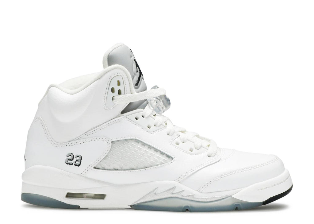 Air Jordan 5 Retro GS "METALLIC WHITE" 440888 130