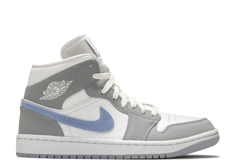 Wmns  Air Jordan 1 Mid "WOLF GREY ALUMINUM" BQ6472 105