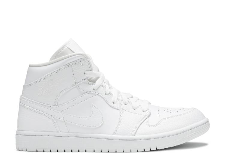 Air Jordan 1 Mid "Triple White 2.0" 554724 130