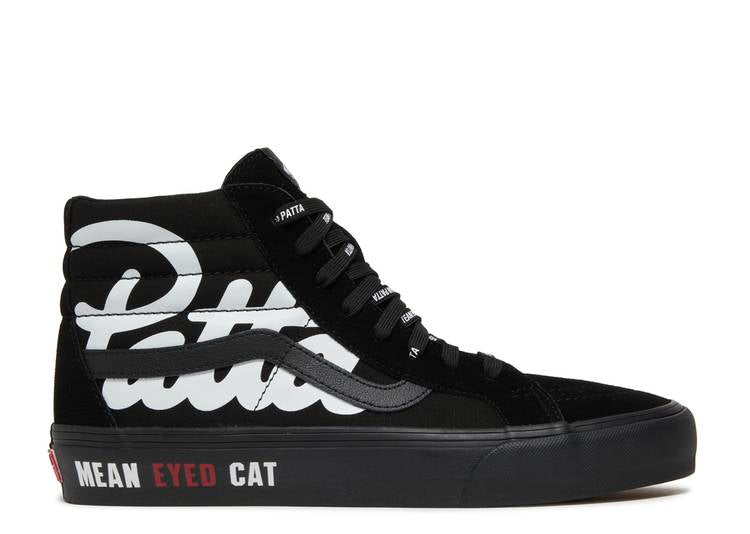 VANS HIGH TOP SK8 "PATTA MEAN EYED CAT BLACK" VN0A4BVH5XO1