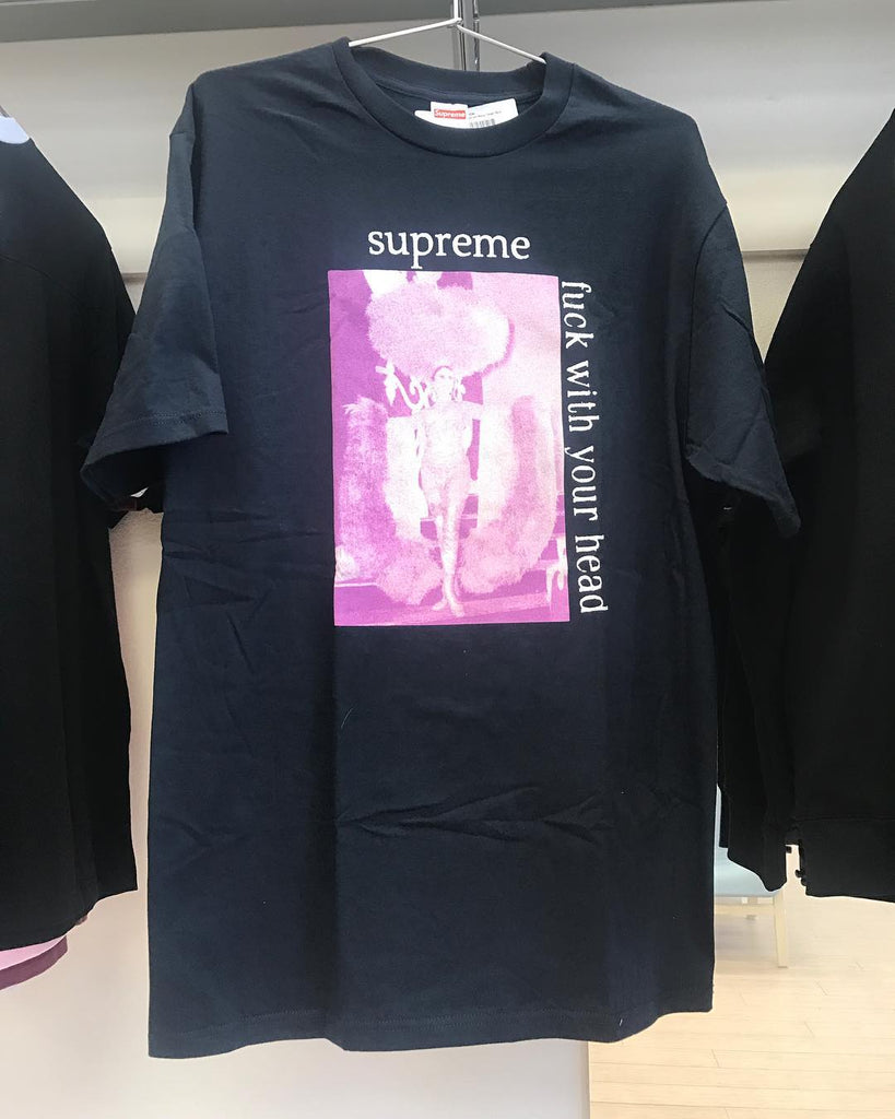 Supreme  "F*** With Your Head" Black Tee