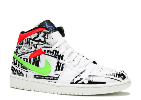 Air Jordan 1 Mid "ALL OVER LOGOS" 554724 119