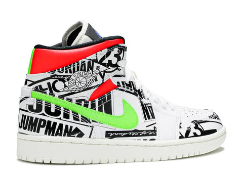 Air Jordan 1 Mid "ALL OVER LOGOS" 554724 119