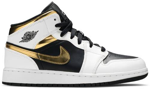 Air jordan 1 deals gold black white