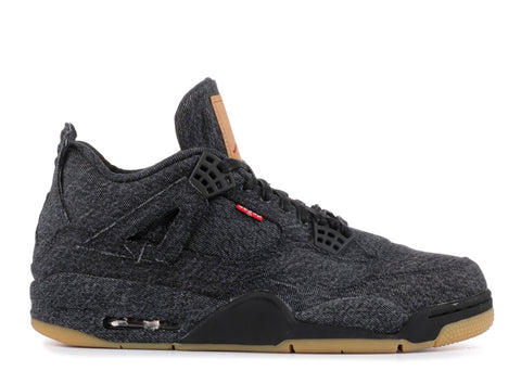 Air Jordan 4 Retro Levi's Denim " BLACK" AO2571 001 .