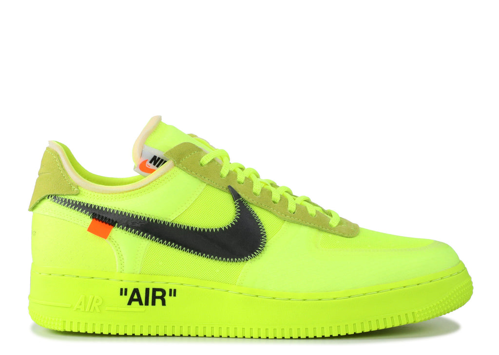 THE 10: NIKE AIR FORCE 1 LOW OFF WHITE "VOLT" AO4606 700