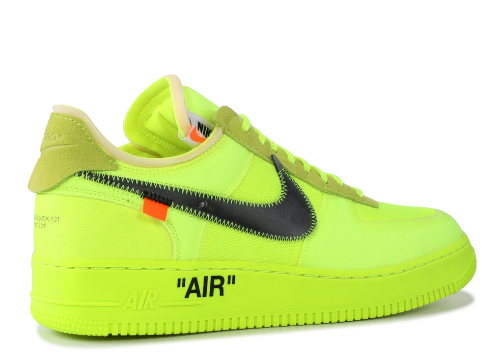 THE 10: NIKE AIR FORCE 1 LOW OFF WHITE "VOLT" AO4606 700