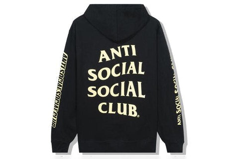 Anti-Social Social Club "SPLIT" ZIP UP HOODIE BLACK
