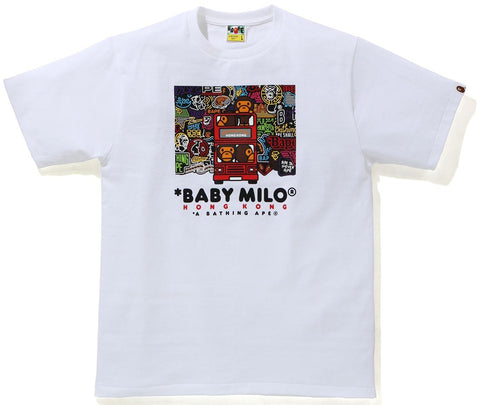 BAPE BABY MILO "HONG KONG" Tee White