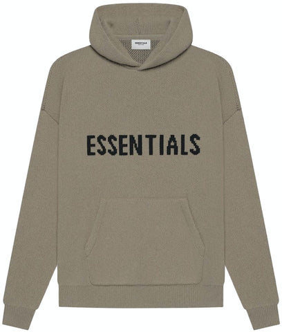 Local Hoodie Nude ESSENTIALS KNIT HOODIE "TAUPE" SS21