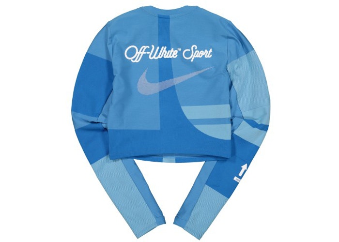 OFF-WHITE x Nike Women's Easy Run Top Photo Blue