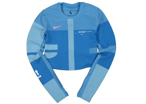 OFF-WHITE x Nike Women's Easy Run Top Photo Blue