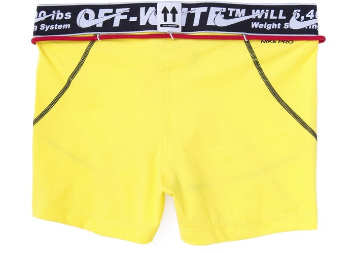 OFF-WHITE x Nike Women's Training Shorts "YELLOW"