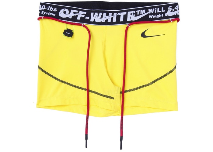 OFF-WHITE x Nike Women's Training Shorts "YELLOW"
