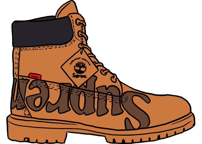 Supreme x Timberland 6 Inch Premium Waterproof Boot 'Big Logo