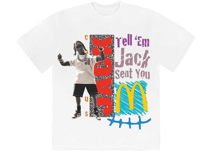 Travis Scott Mcdonald's Merch Vintage Action Figure Cactus Jack T-shirt -  Travis Scott Merch