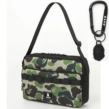 BAPE CROSS BODY WITH CHARM "GREEN ABC CAMO" N/A