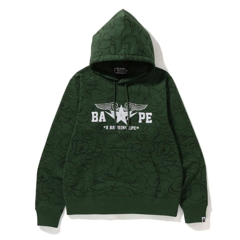 BAPE PULLOVER WINGS HOODIE "CAMO OLIVE" N/A