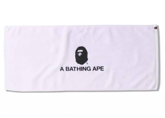 BAPE SMALL BEACH TOWEL "WHITE" N/A