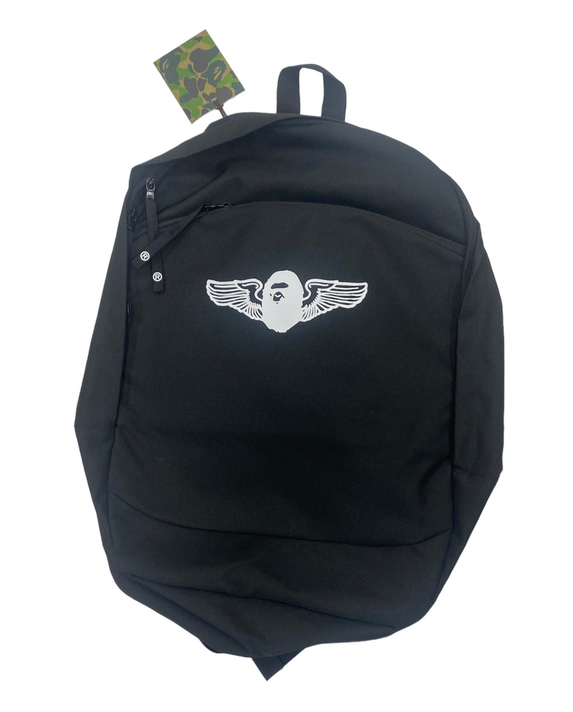 Bape Military Backpack "BAPE HEAD WINGS LOGO"