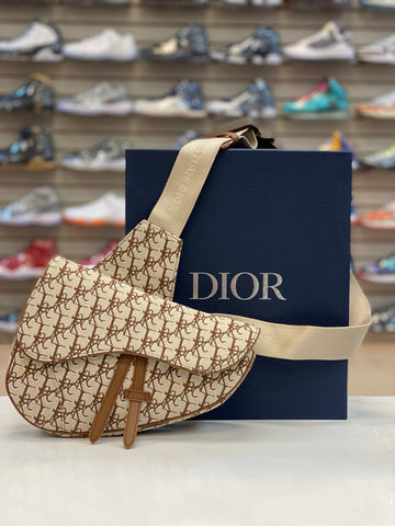 TRAVIS SCOTT X DIOR SADDLE BAG " CREAM BROWN"