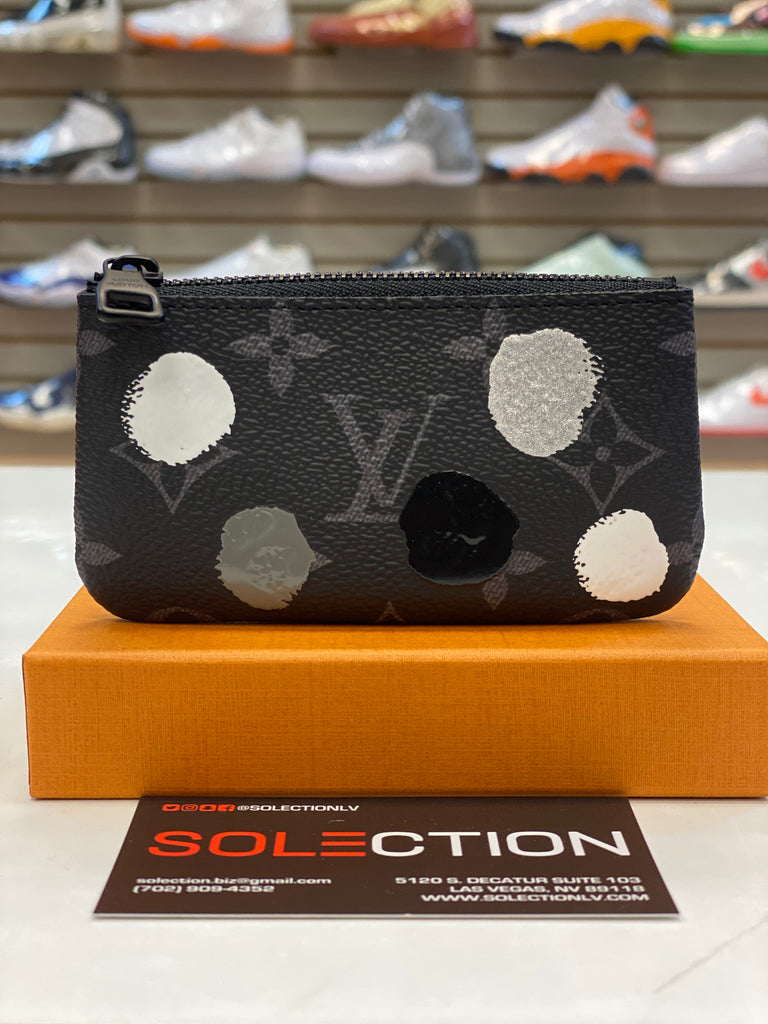 Leather handbag Louis Vuitton x Yayoi Kusama Black in Leather