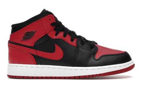 Air Jordan 1 Mid (GS) "BANNED 2020" 554725 074