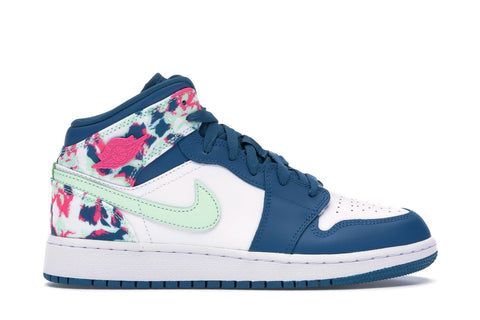 Air Jordan 1 Mid Paint Stroke (GS) 555112 300