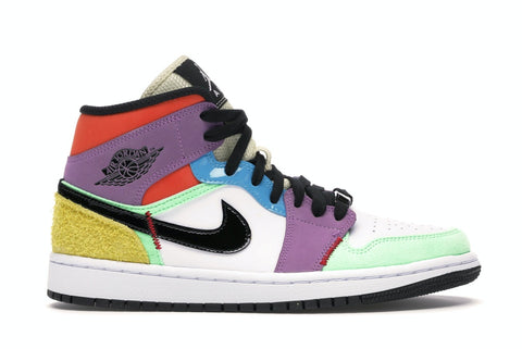 Air Jordan 1 Mid ""SE MULTI-COLOR" CW1140 100