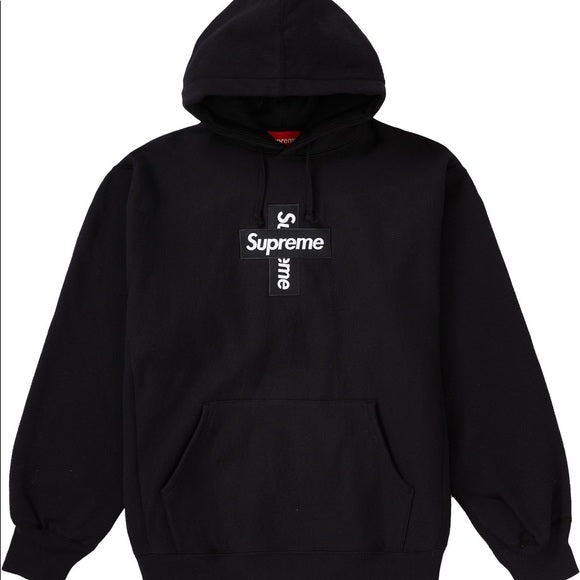 Supreme box hoodie on sale black