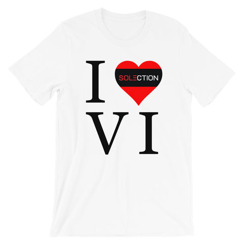 I Love VI Unisex Short Sleeve Jersey T-Shirt