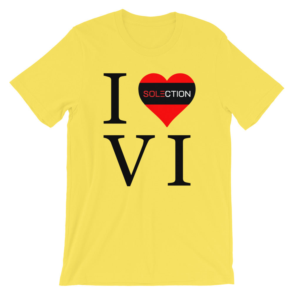 I Love VI Unisex Short Sleeve Jersey T-Shirt
