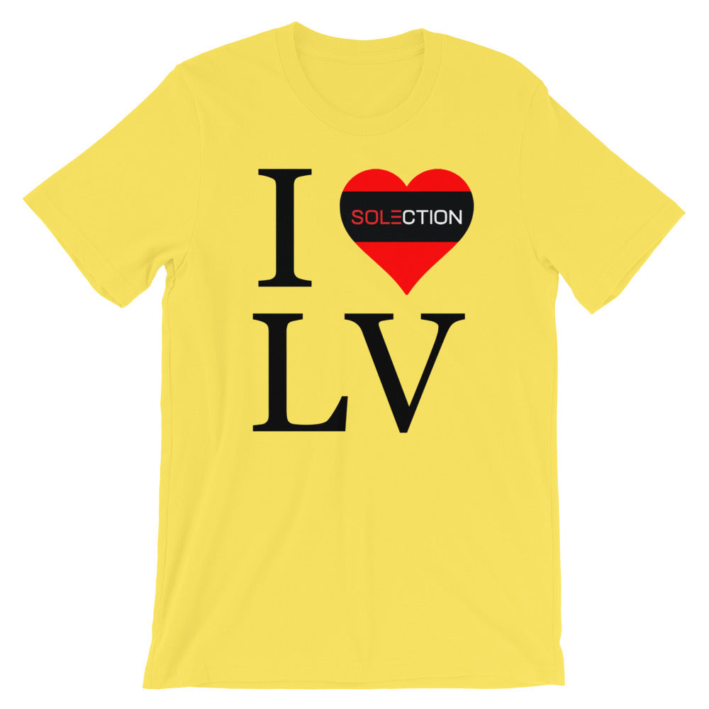 SOLECTION I Love LV Unisex Short Sleeve Jersey T-Shirt