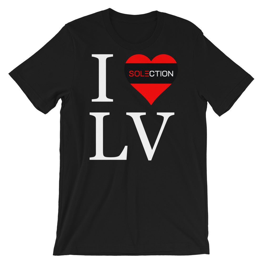 SOLECTION Ladies I Love LV Short Sleeve Jersey T-Shirt
