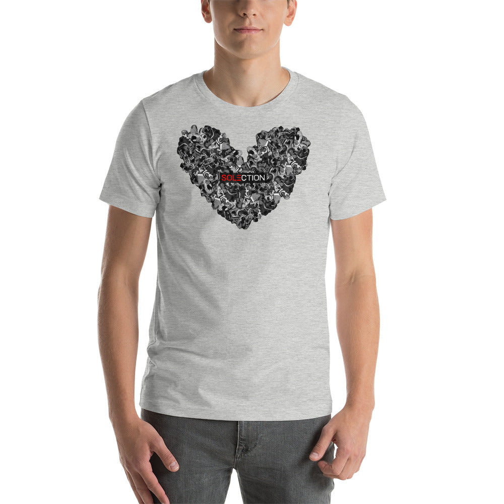 Love For Jordans Short Sleeve Jersey T-Shirt with Tear Away Label - Black Box Logo