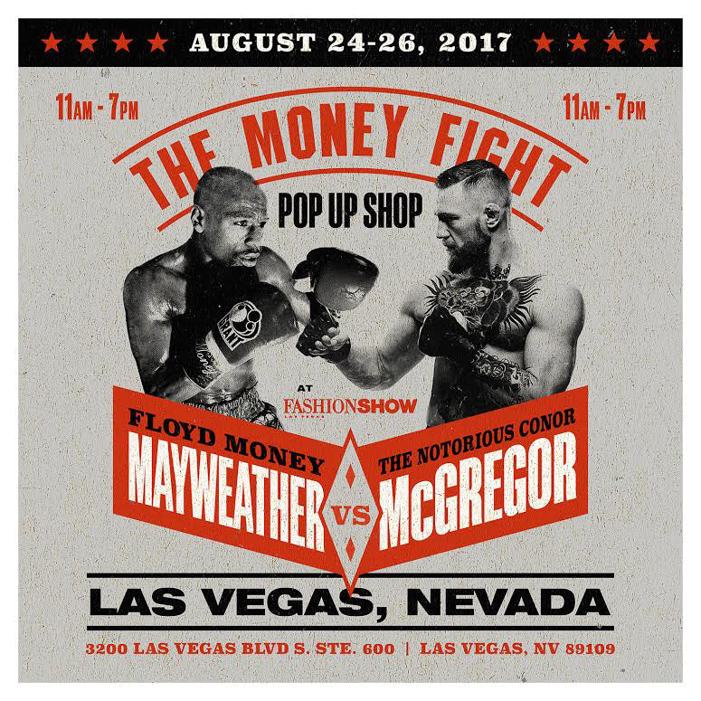 VLONE  "Fight Night" Mayweather vs McGregor Limited Edition Black Tee
